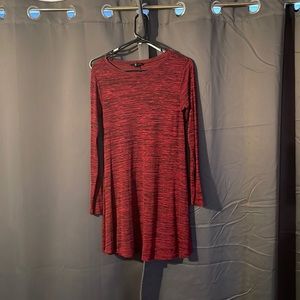 Red/maroon long sleeve dress